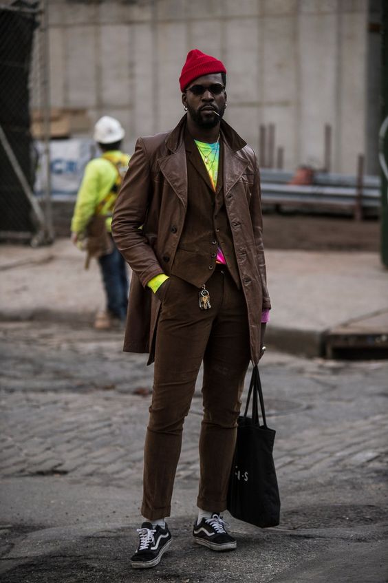 Men's fall outfits 18 ideas: Street style with brown - mens-talk.online