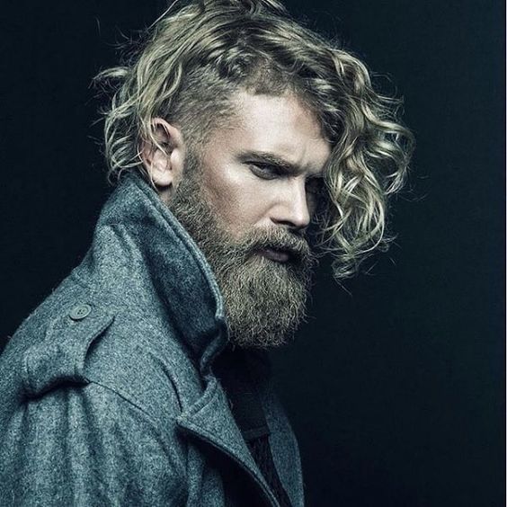 Men's hairstyles with long hair and beard 15 ideas to create an elegant ...
