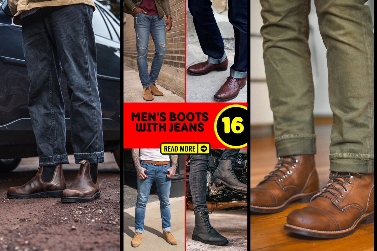 mens casual boots to wear with jeans
