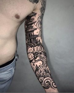 Japanese Man Tattoo Designs 2024 Sleeves Symbols Of Art   11 47 240x300 