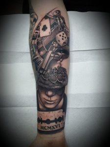 Explore 2024 S Top Gangsta Tattoo Designs For Fashion Forward Men   12 25 225x300 