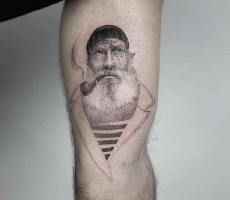 Old Man Tattoo Trends 2024 Wisdom Inked Designs Styles   13 43 768x668 