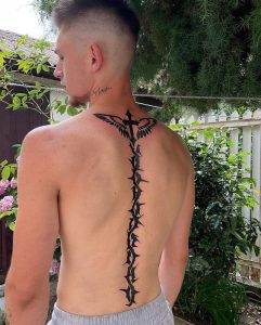 2024 Top Spine Tattoo Ideas For Men Unique Bold Designs   15 34 241x300 