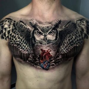 Owl Tattoos For Men 2024 Embrace Wisdom Style   6 46 300x300 