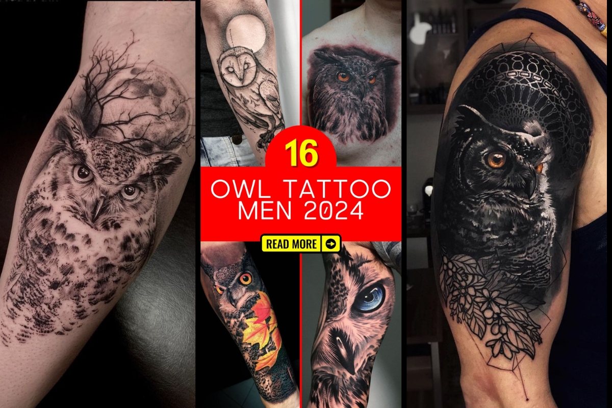 Owl Tattoos for Men 2024 Embrace Wisdom & Style