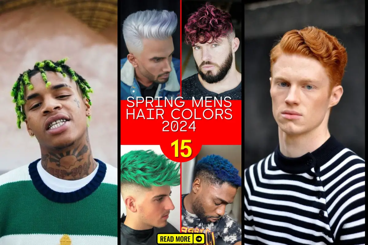 Men's Hair Color Trends Spring 2024 Stylish Shades & Highlights