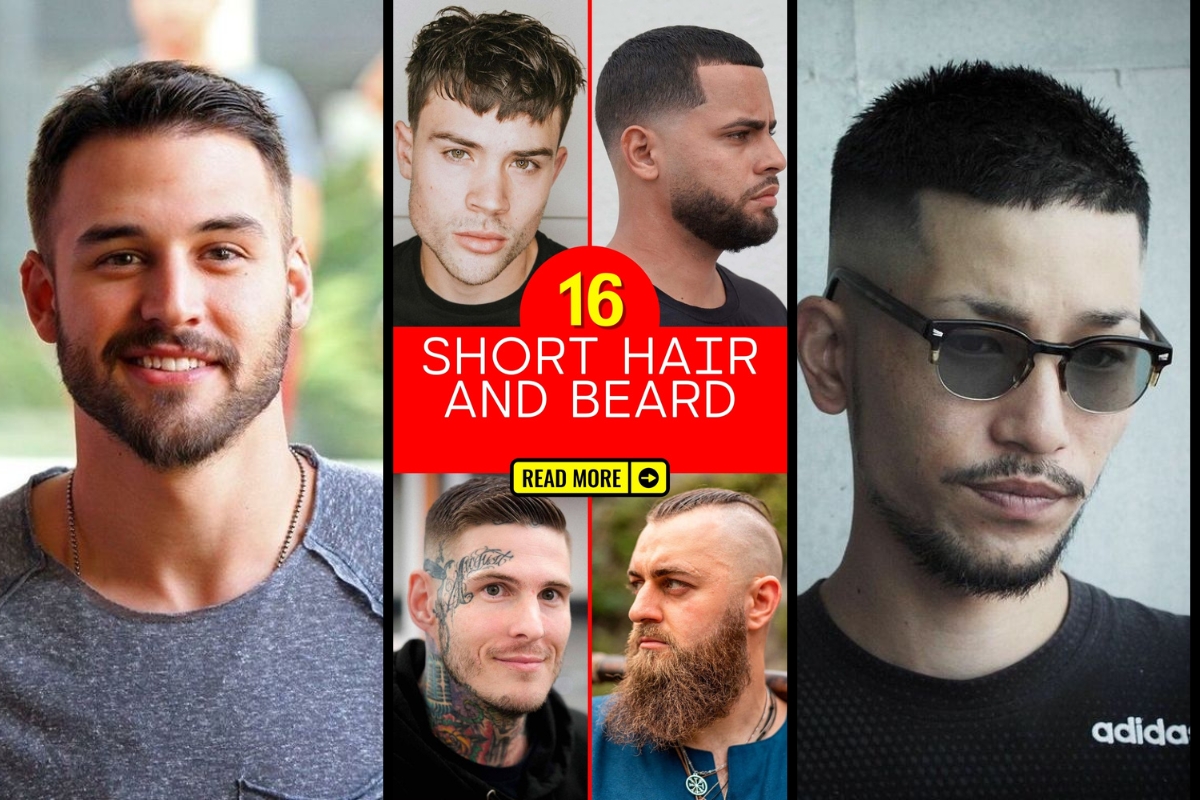 Men's Short Hairstyles and Beards: Trendy Cuts and Styles