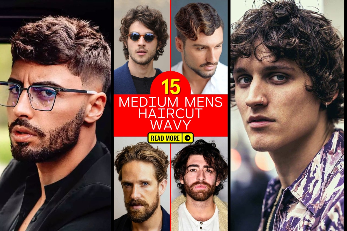 Men's Wavy Medium Haircuts - Top Styles for a Trendy Look in 2024