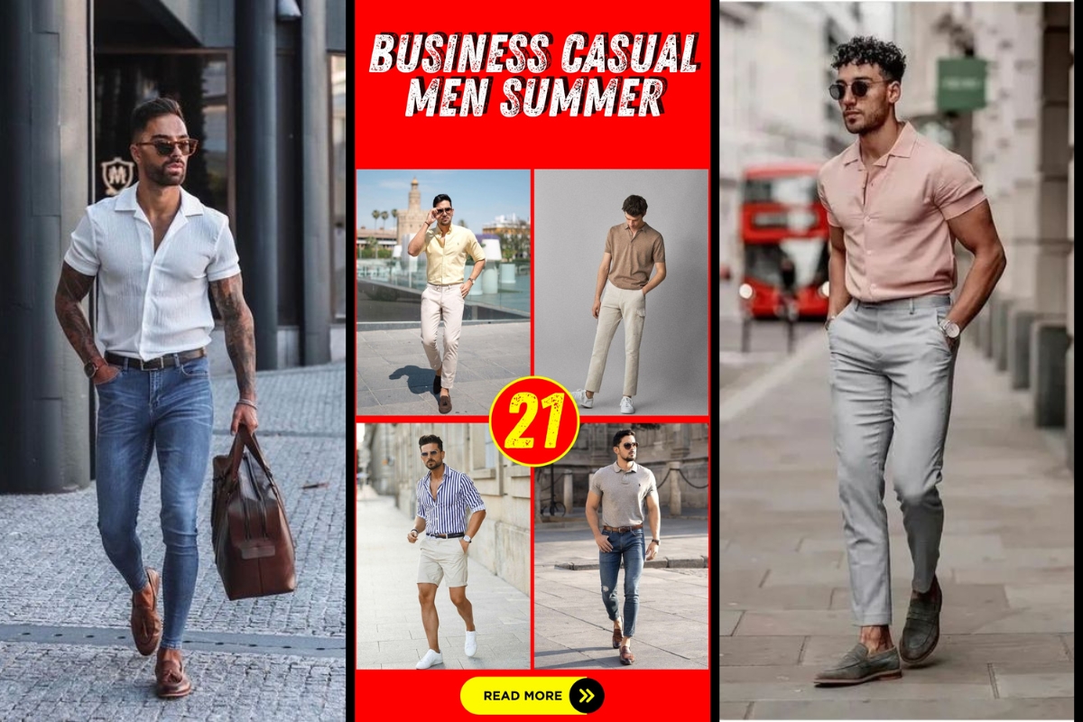 Men's Summer Business Casual Styles for Work and Street Elegance June — free download